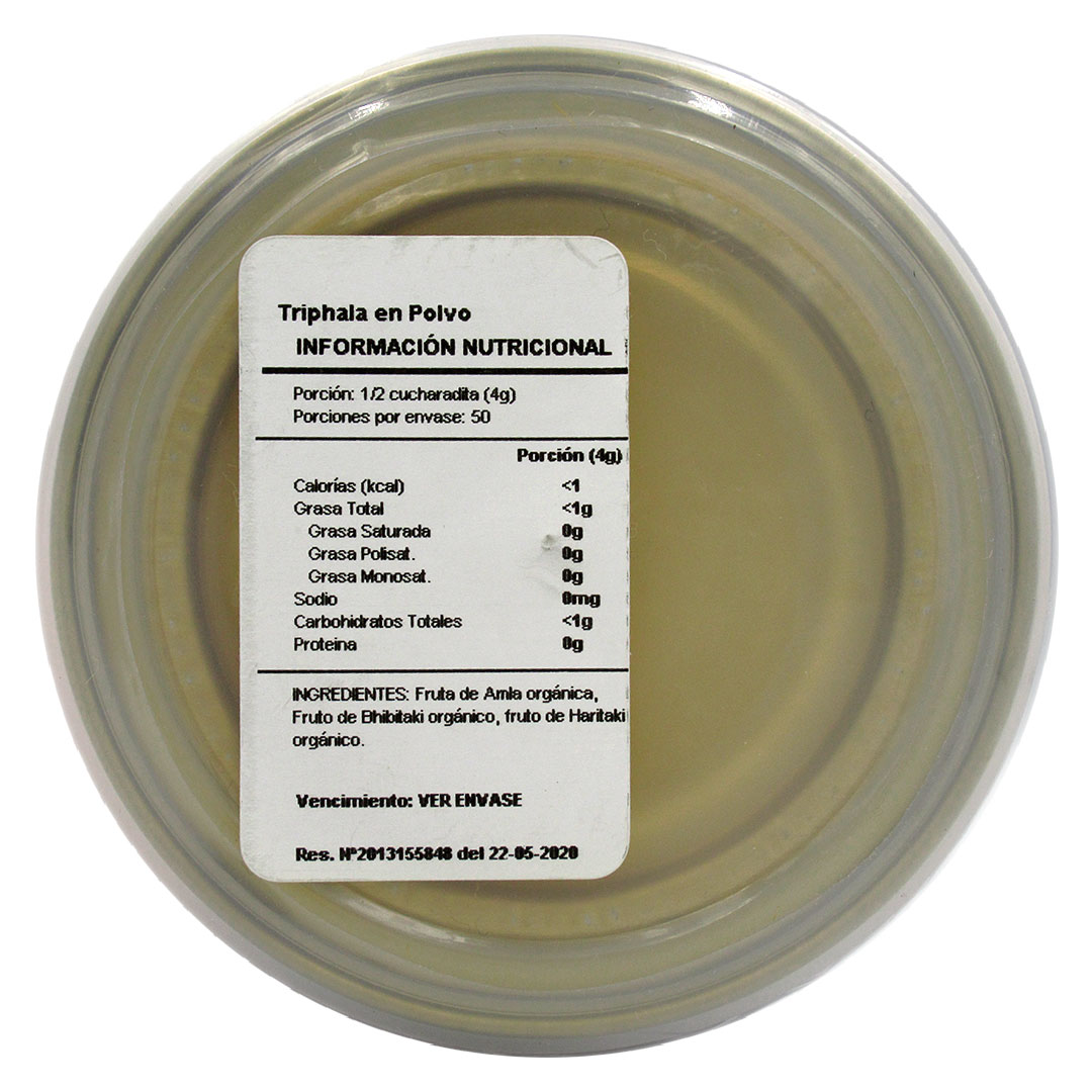 Triphala Sin Gluten Vegana Sin GMO Organica 200 gr Marca Konun - Imagen 3