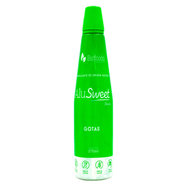 Alusweet  Stevia 270 ml Marca Biofoods
