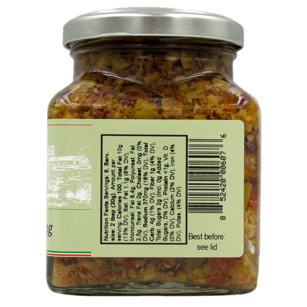 Bruschetta de Aceitunas 283 gr marca Di Augusto 4 ETIQUETA 1280166