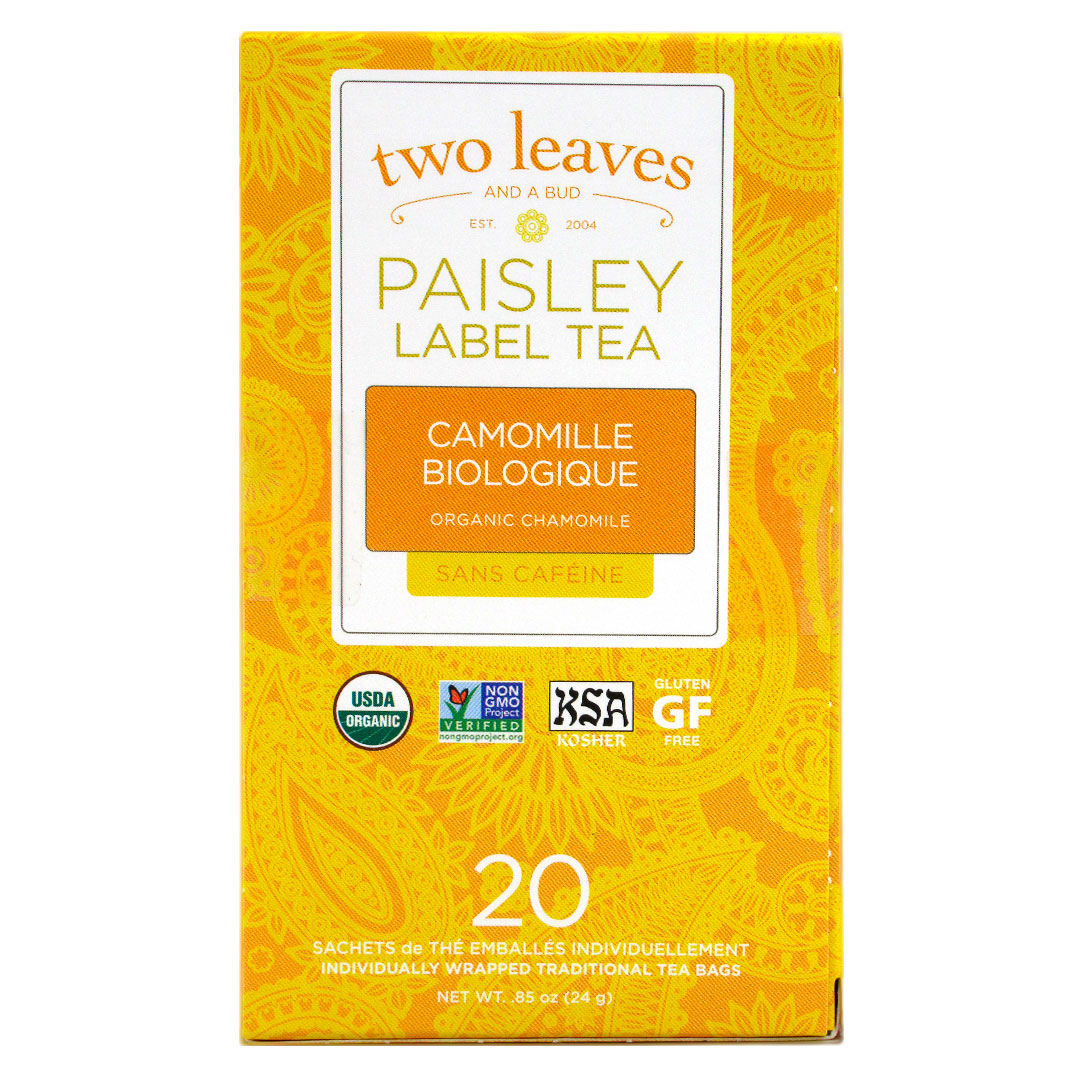 Té de Manzanilla Orgánico de Paisley, Sin Gluten, 24 gr, 20 un, Marca