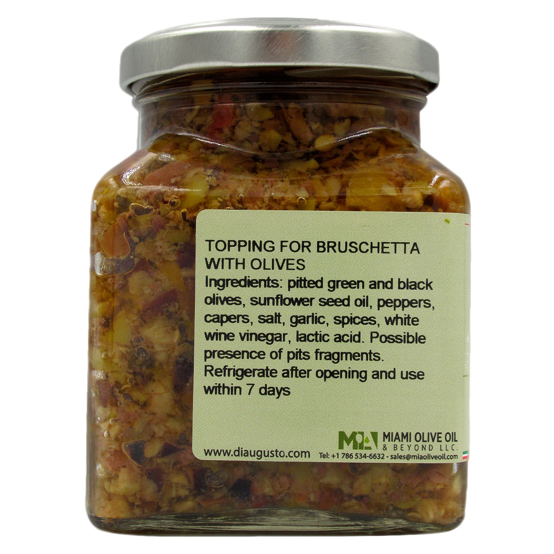 Bruschetta de Aceitunas 283 gr marca Di Augusto 3 Bruschetta de Aceitunas 283 gr marca Di Augusto - Imagen 3