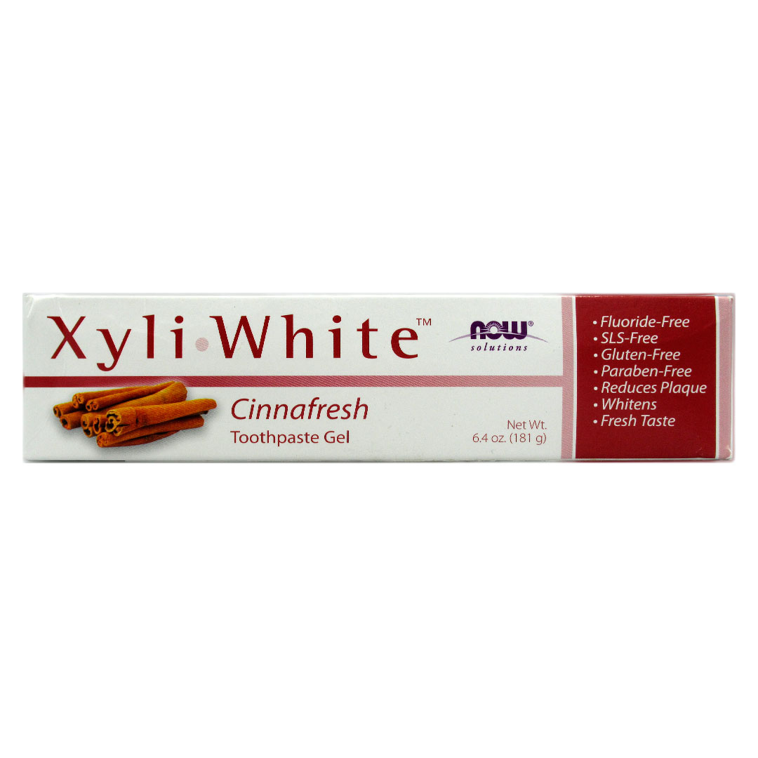 Pasta Dental Xyli White Canela Sin Fluor Sin Gluten 181 grs marca Now 3 Pasta Dental Xyli White Canela Sin Fluor Sin Gluten 181 grs marca Now - Imagen 3