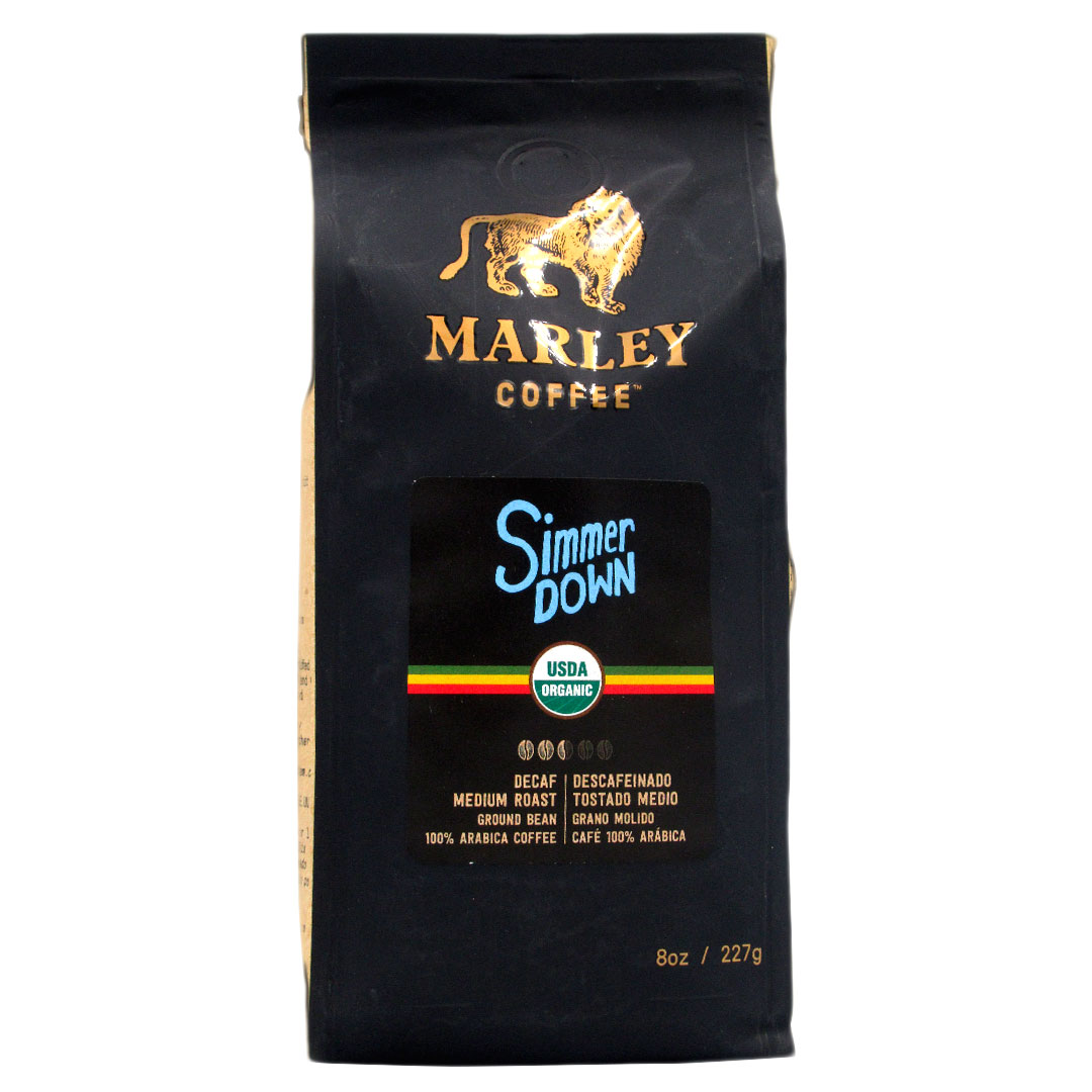 Café de grano, Molido Descafeinado, 100% Organico, Arabico, Tostado Medio, 227 gr, marca MARLEY Coffee 3 Café de grano, Molido Descafeinado, 100% Organico, Arabico, Tostado Medio, 227 gr, marca MARLEY Coffee - Imagen 3