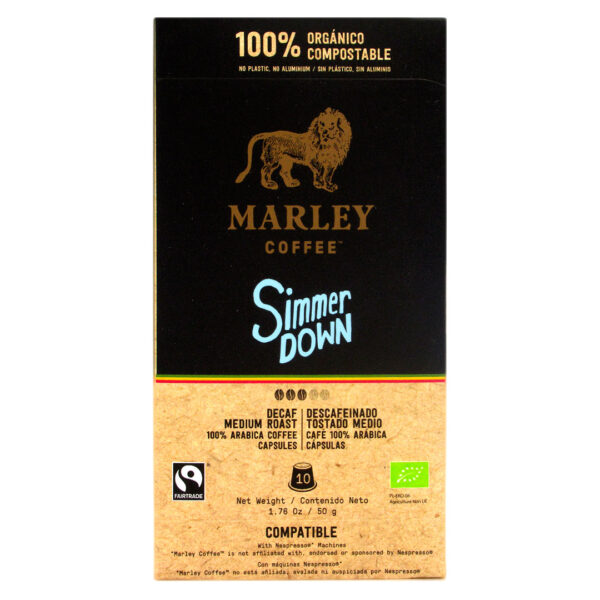 Café en "Capsulas Simmer Down" Nespresso compatible, 10 und, Marca Marley Coffee 5 FRENTE1 1420168
