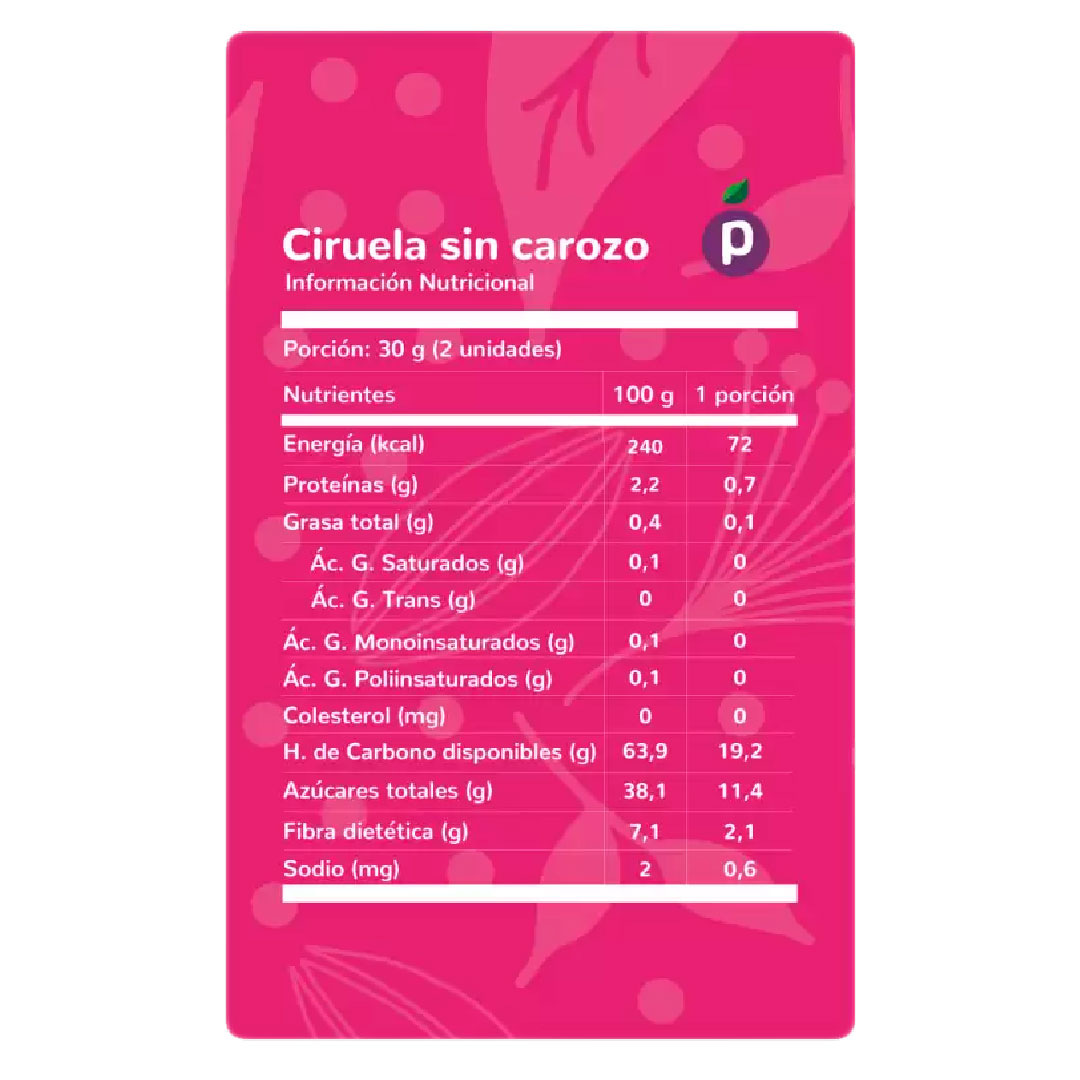 Ciruela Sin Carozo 250 grs Marca Piwen - Imagen 2