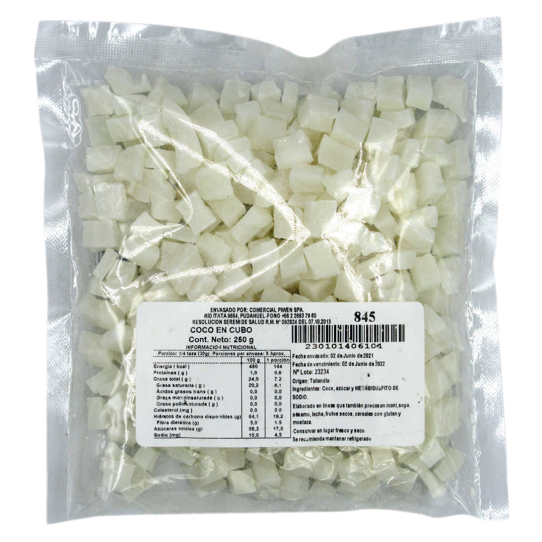 Coco En Cubos 250 grs Marca Piwen - Imagen 2