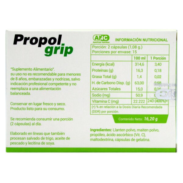Propol Grip, 30 capsulas blandas, Marca ANC 4 ETIQUETA 3080273