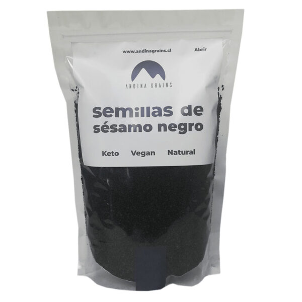 Semilla de Sesamo Negro 250 grs marca Andina Grains