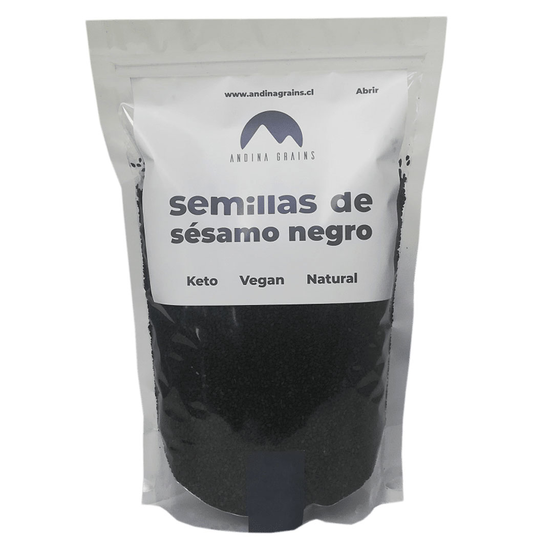 Semilla de Sesamo Negro 250 grs marca Andina Grains