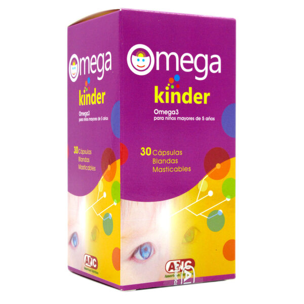 Omega 3 Kinder 30 capsulas blandas masticables Marca ANC