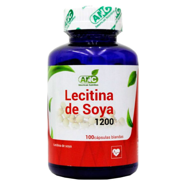 Lecitina de Soya 1200 100 capsulas blandas Marca ANC