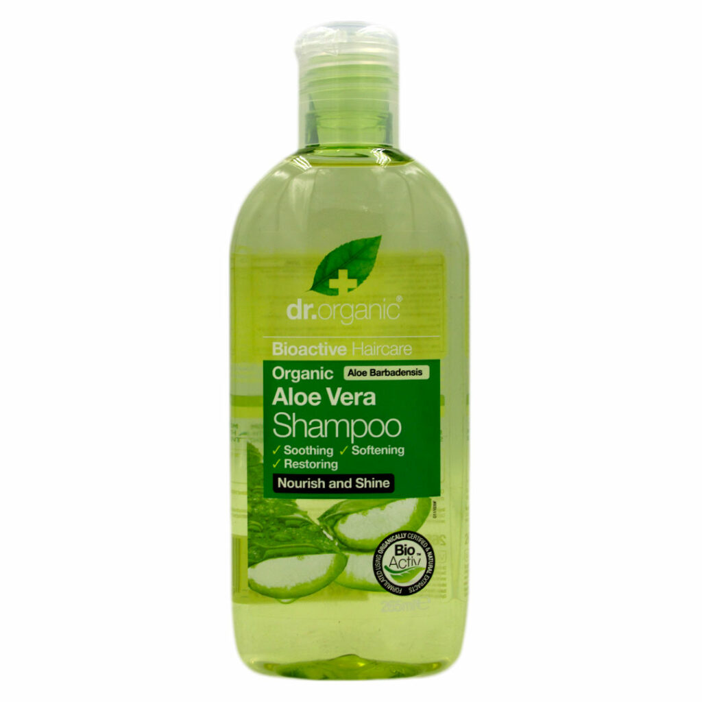Shampoo Organico de Aloe Vera, 265 ml, marca Dr. Organics Tremus