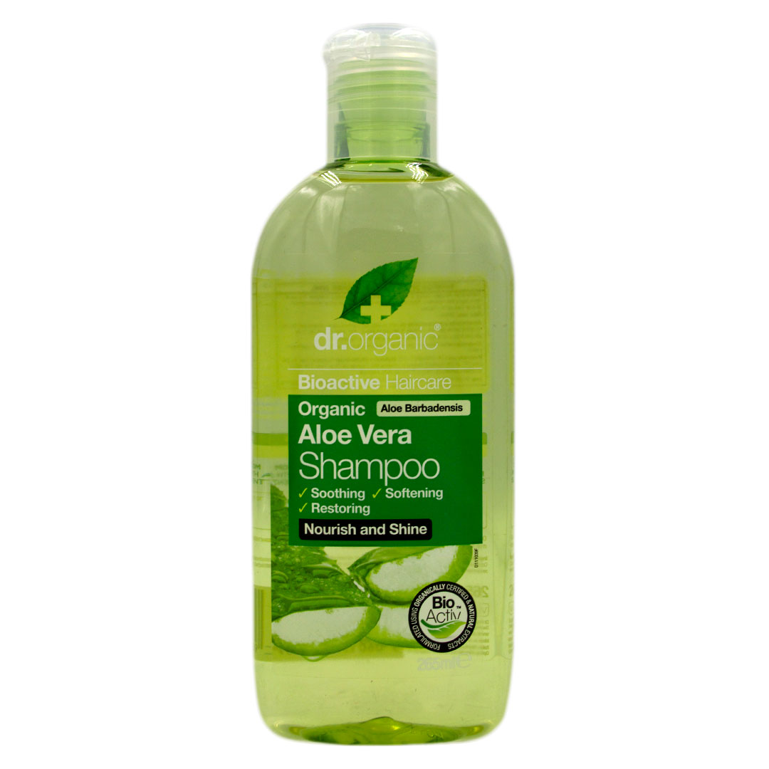 Shampoo Organico de Aloe Vera, 265 ml, marca Dr. Organics Tremus