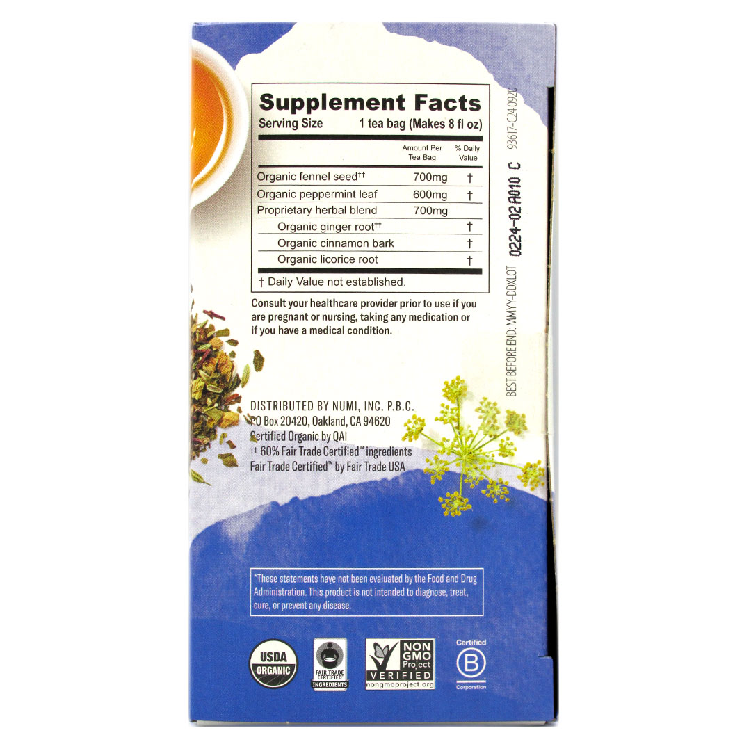 Infusiones Congest Away Organico 16 Bolsitas Marca Numi - Imagen 2