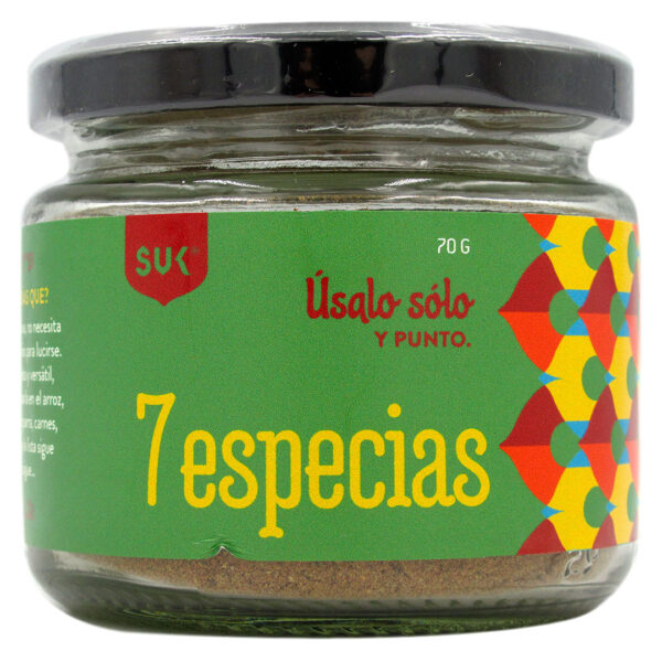 7 especias Condimento Oriental Baharat 70 grs Marca Suk