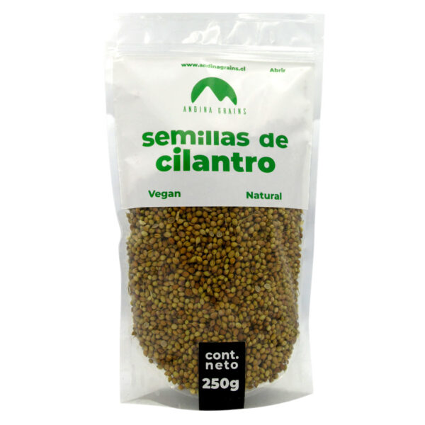Semilla de Cilantro 250 gr Marca Andina Grains