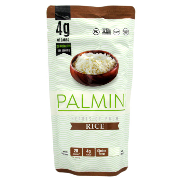 Arroz de Palmitos Keto Vegano Sin Gluten 227 grs Marca Palmini