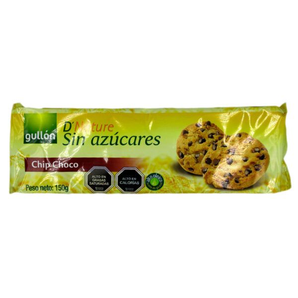 Galletas Chip Choco sin azucar añadida 150 grs marca gullon