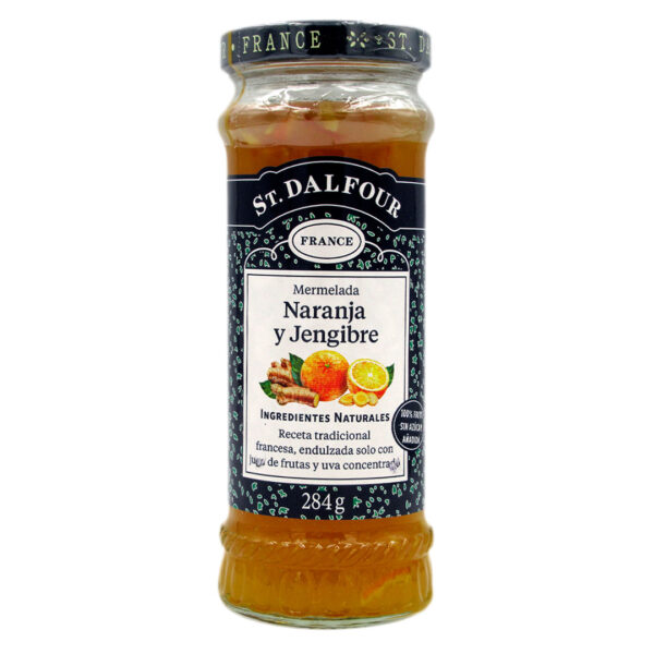 Mermelada de Naranja y Jengibre 100% fruta  sin azúcar añadida 284 grs Marca St Dalfour