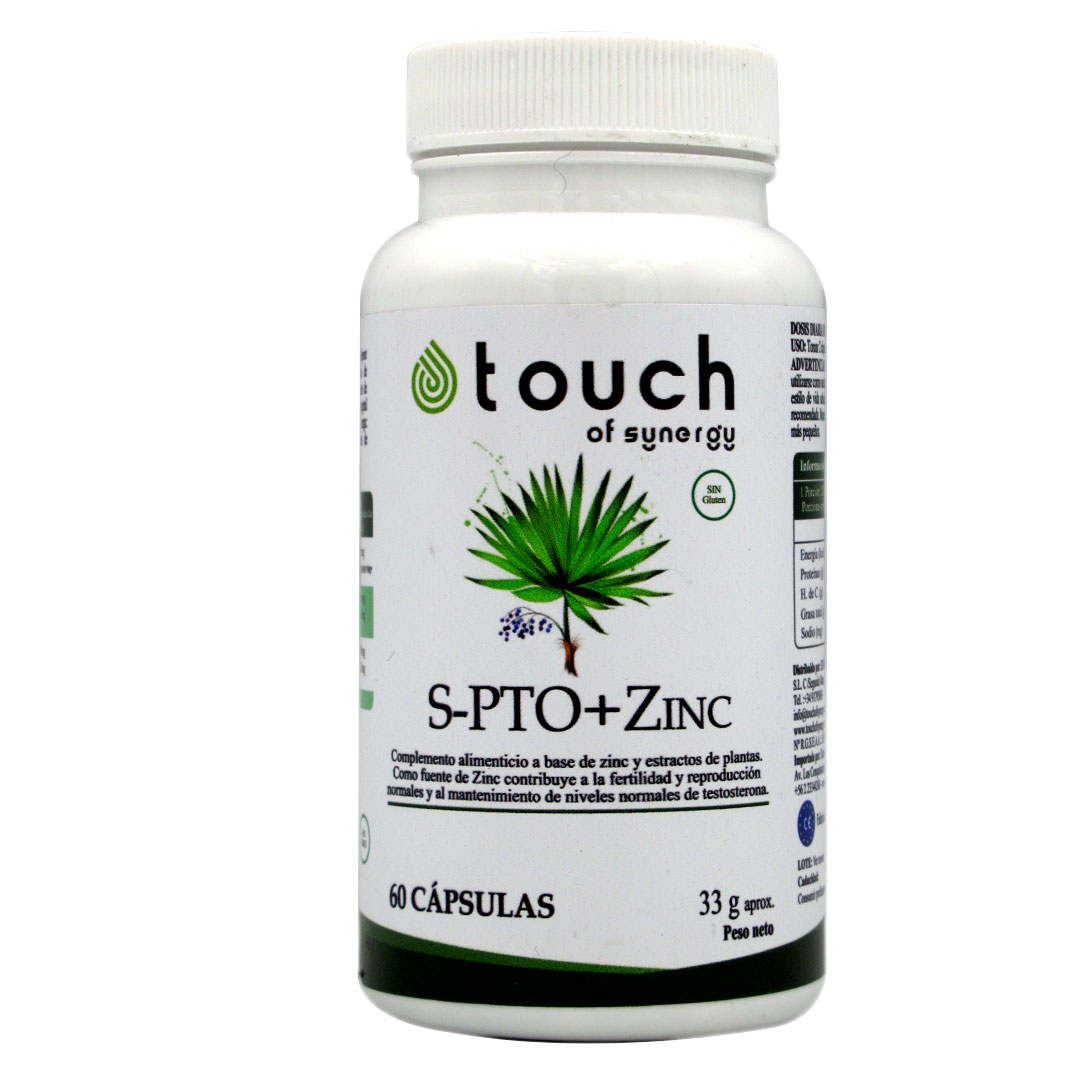 Saw Palmetto + Zinc Sin Gluten 60 capsulas Marca Touch of Sinergy