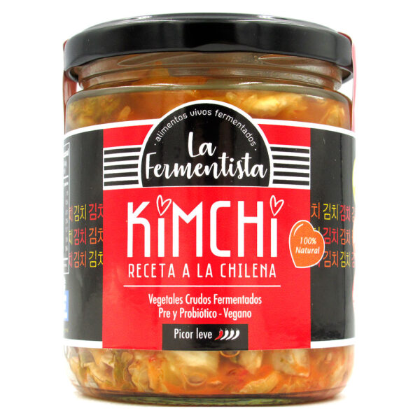 Kimchi a la Chilena Sin Gluten Vegano 400 grs Marca Fermentista