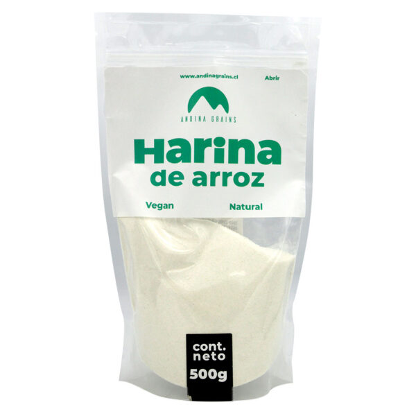 Harina de Arroz 500 grs Marca Andina Grains