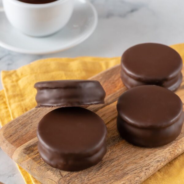 Alfajor Vegano con Relleno de Frambuesa 1 Unidad Marca Tremus