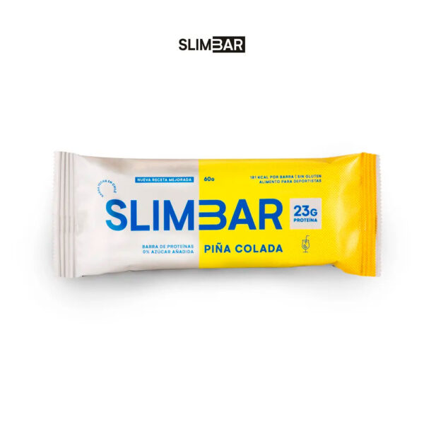 (D)Barra de Proteína 0% Azucar Sabor Piña Colada 60 gr marca Slimbar