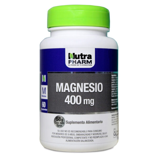 Magnesio 400 mg Premium 60 comprimidos marca Nutrapharm