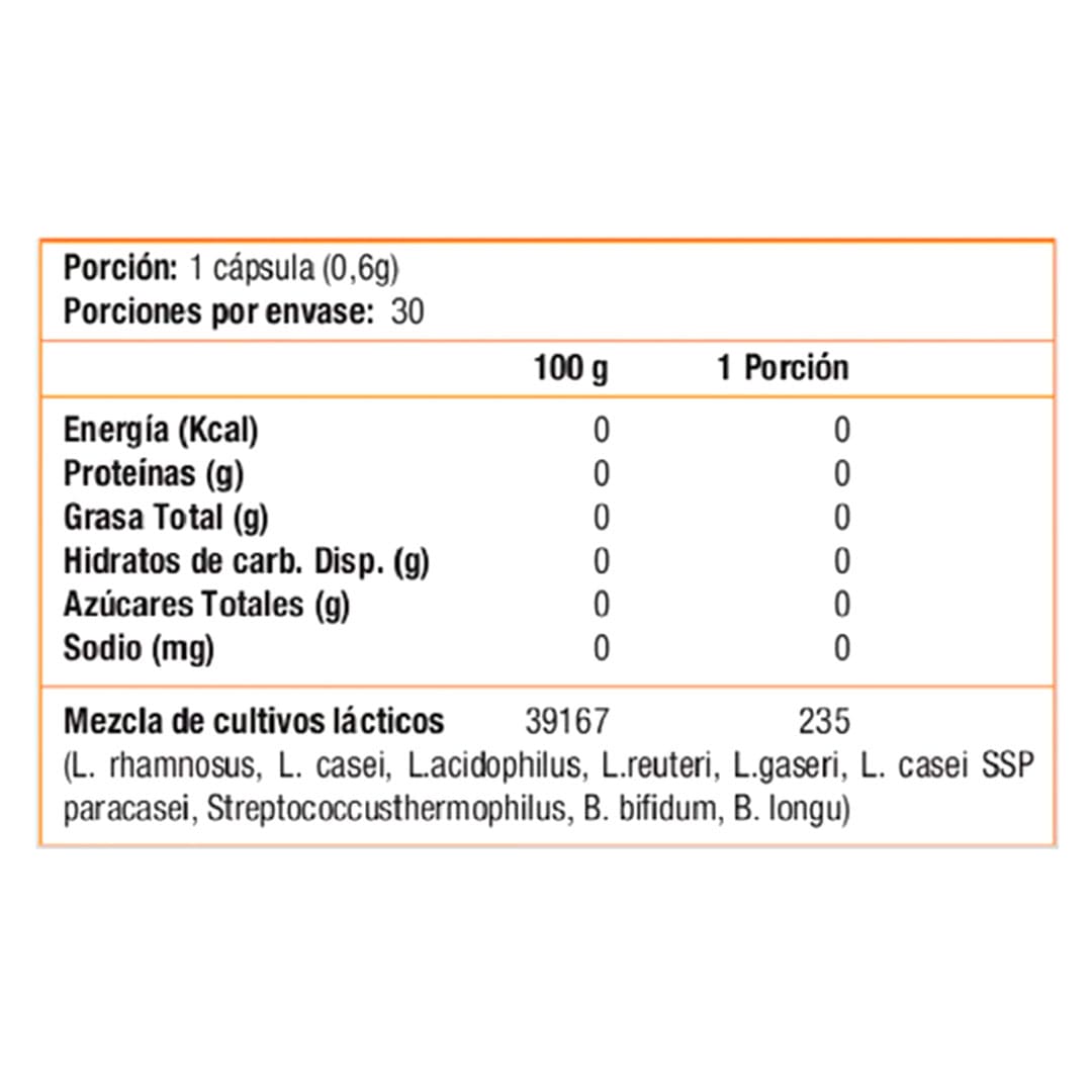 Probióticos Balance, Libre de Gluten, 30 capsulas vegetales, Marca Ultimate Nutrition - Imagen 2