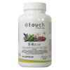 B Relax, con Extracto de Vegetales Vitaminas y Minerales, Sin Gluten, Sin Azucares, 90 capsulas, marca Touch of Sinergy 3 FRENTE 3010329