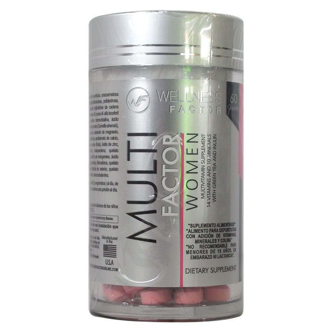 Multivitaminas Factor Women Suplemento Dietetico 60 capsulas marca Wellness 1 Multivitaminas Factor Women Suplemento Dietetico 60 capsulas marca Wellness