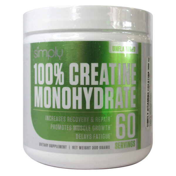 Creatina Monohydrate 100 % Sin Sabor 300 Grs Marca Simply