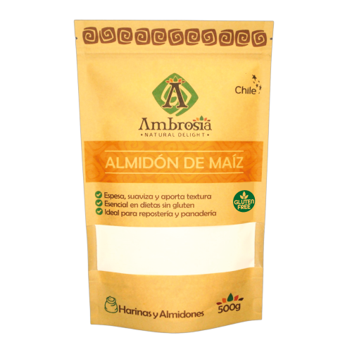 Almidón de Maíz Libre de Gluten 500 grs Marca Ambrosia