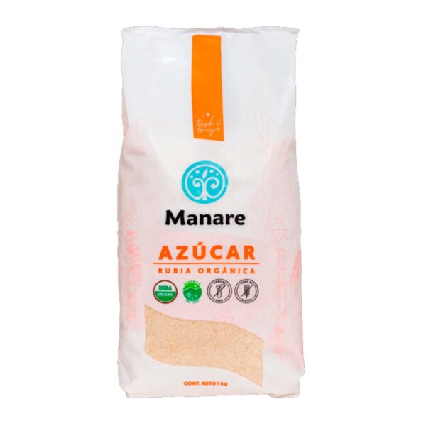 Azúcar Rubia Orgánica 1kg Marca Manare