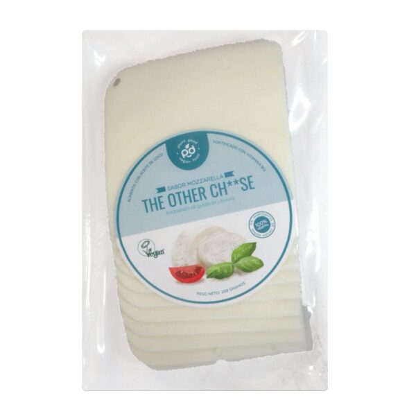 Queso Vegano Laminado Mozarella 200 gr marca The Other Cheess