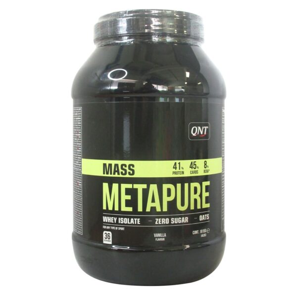 Proteina Mass Whey Isolate Sin Azucar Sabor Vainilla 1815 grs Marca QNT