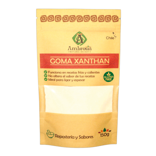 Goma Xanthan Libre de Gluten 150 grs Marca Ambrosia
