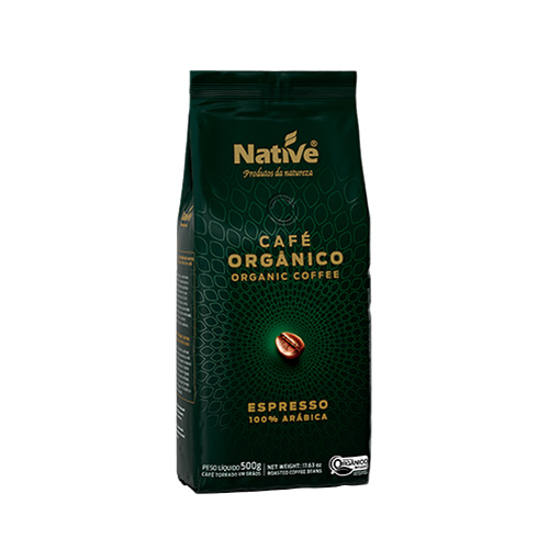 Café de Grano Molido Orgánico Original Arabica 250grs Marca Native
