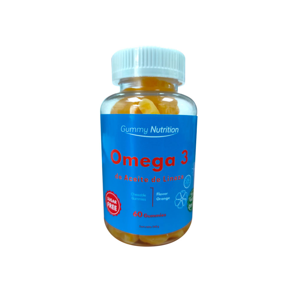 Omega 3 de aceite de linaza 60 Gomitas masticables Marca FNL Tremus