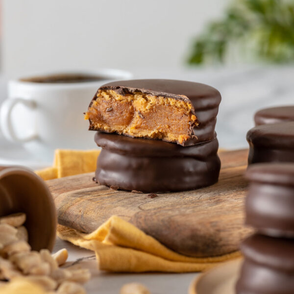 (D) Alfajor de Mantequilla de Maní, Keto, Sin Azúcar Añadida, 65 g, Tremus