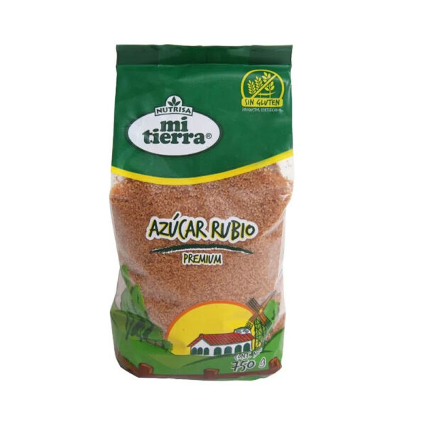 Azúcar Rubio Integral Premium 750gr Marca Mi Tierra