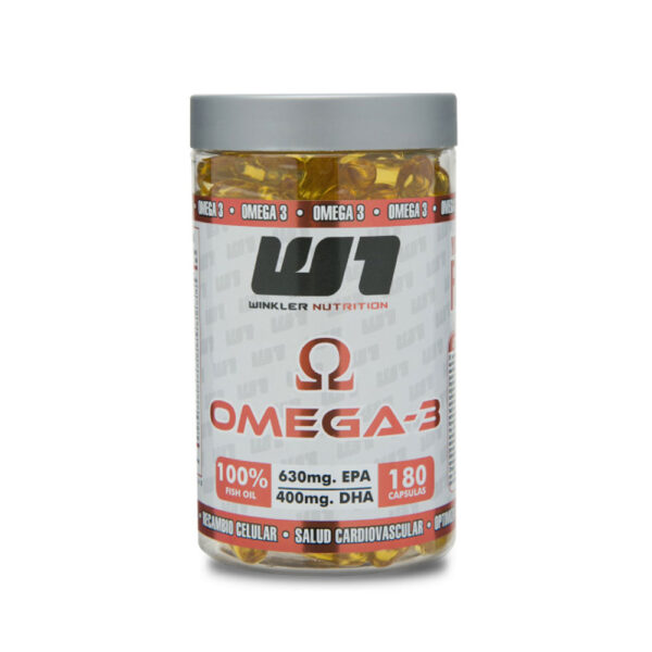 Omega 3 Fish Oil 180 capsulas Marca Winkler Nutrition