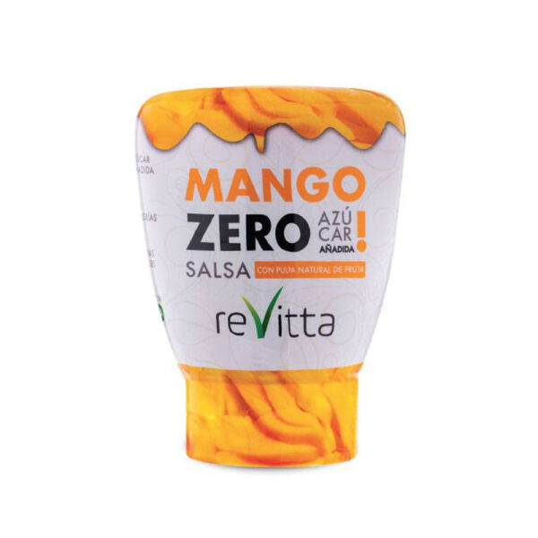 Salsa de Mango Vegana Zero Azúcar, sin Gluten, 330G, Marca Revitta