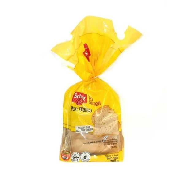Pan Blanco Tradicional Sin Gluten 200g Marca Schar
