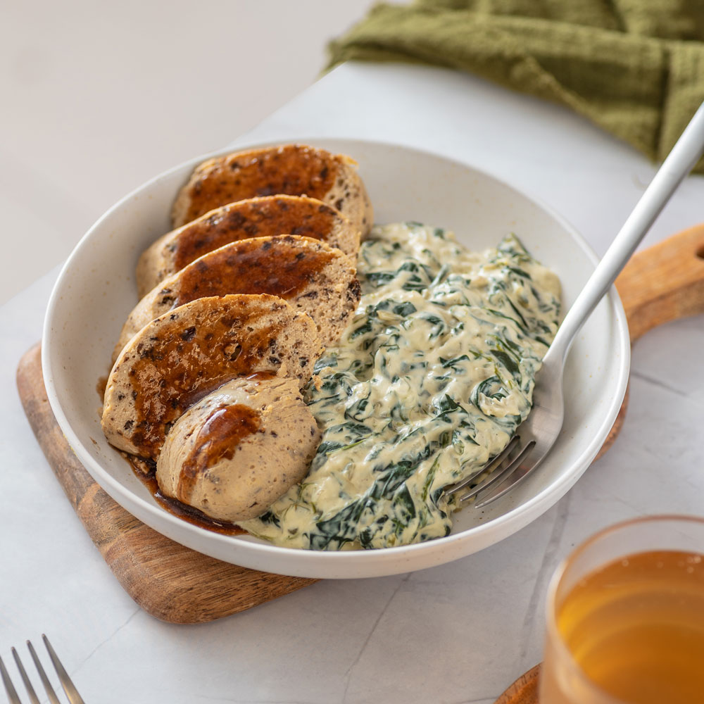 Suprema de Pollo Rellena con Queso Azul y Espinacas a la Crema, Keto, 340 g, Tremus - Imagen 2