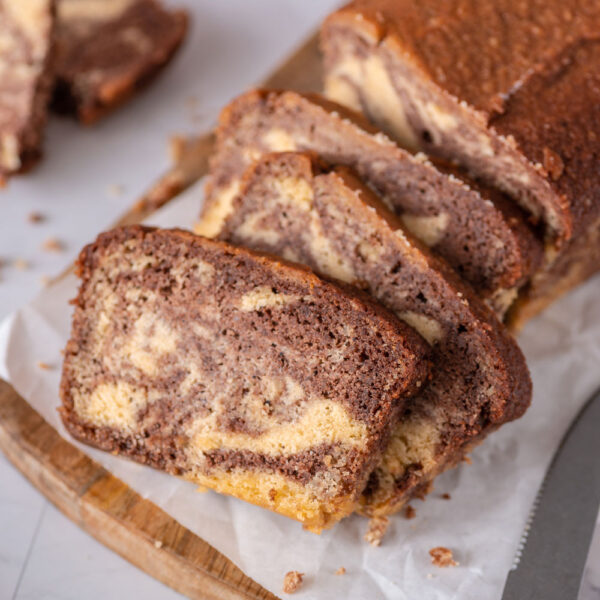 Queque Marmoleado Vainilla Chocolate Keto, Sin Azúcar, 500 g, Tremus