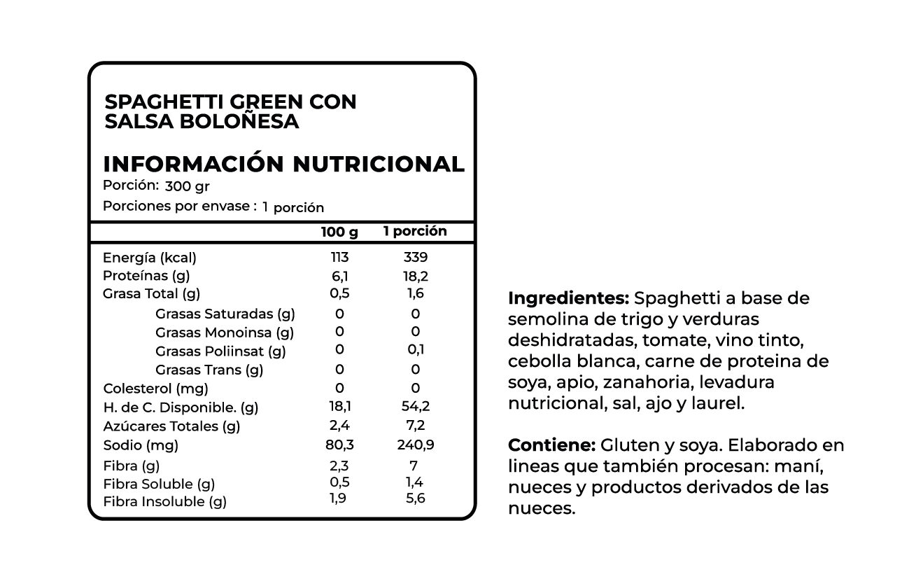 (D) Spaghetti Green con Salsa Boloñesa Vegana, 300 g, Tremus 2 (D) Spaghetti Green con Salsa Boloñesa Vegana, 300 g, Tremus - Imagen 2