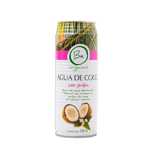 Agua de Coco con Pulpa 520ml Marca B Organics
