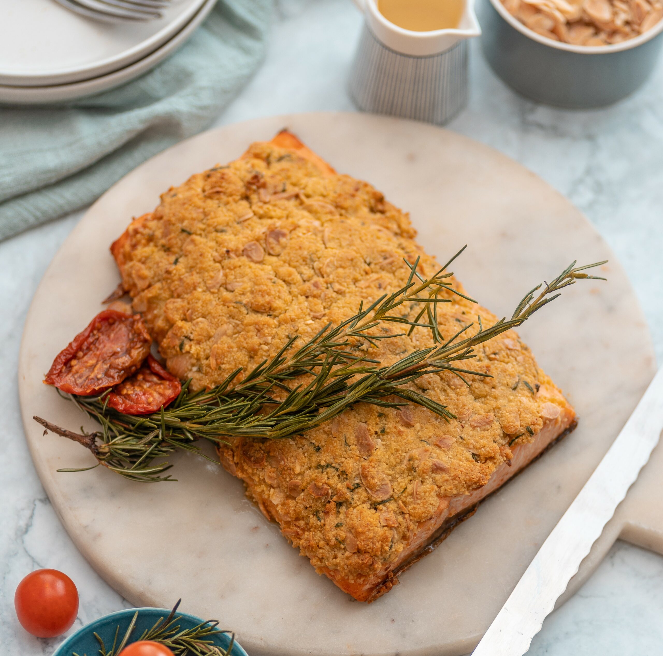 Salmón en costra de Almendras, Keto Familiar, 600 grs Marca Tremus - Imagen 2